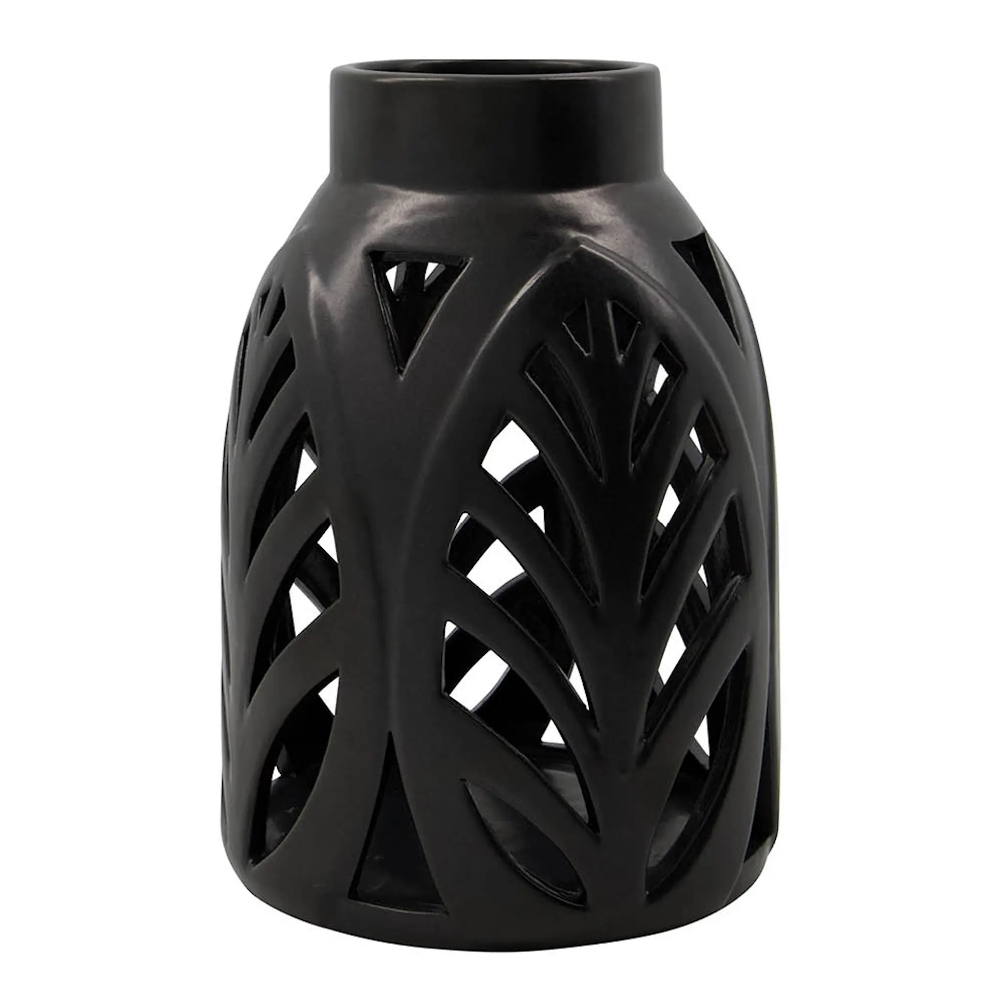 House Doctor Elm Kynttilälyhty 14,5x22 cm Musta