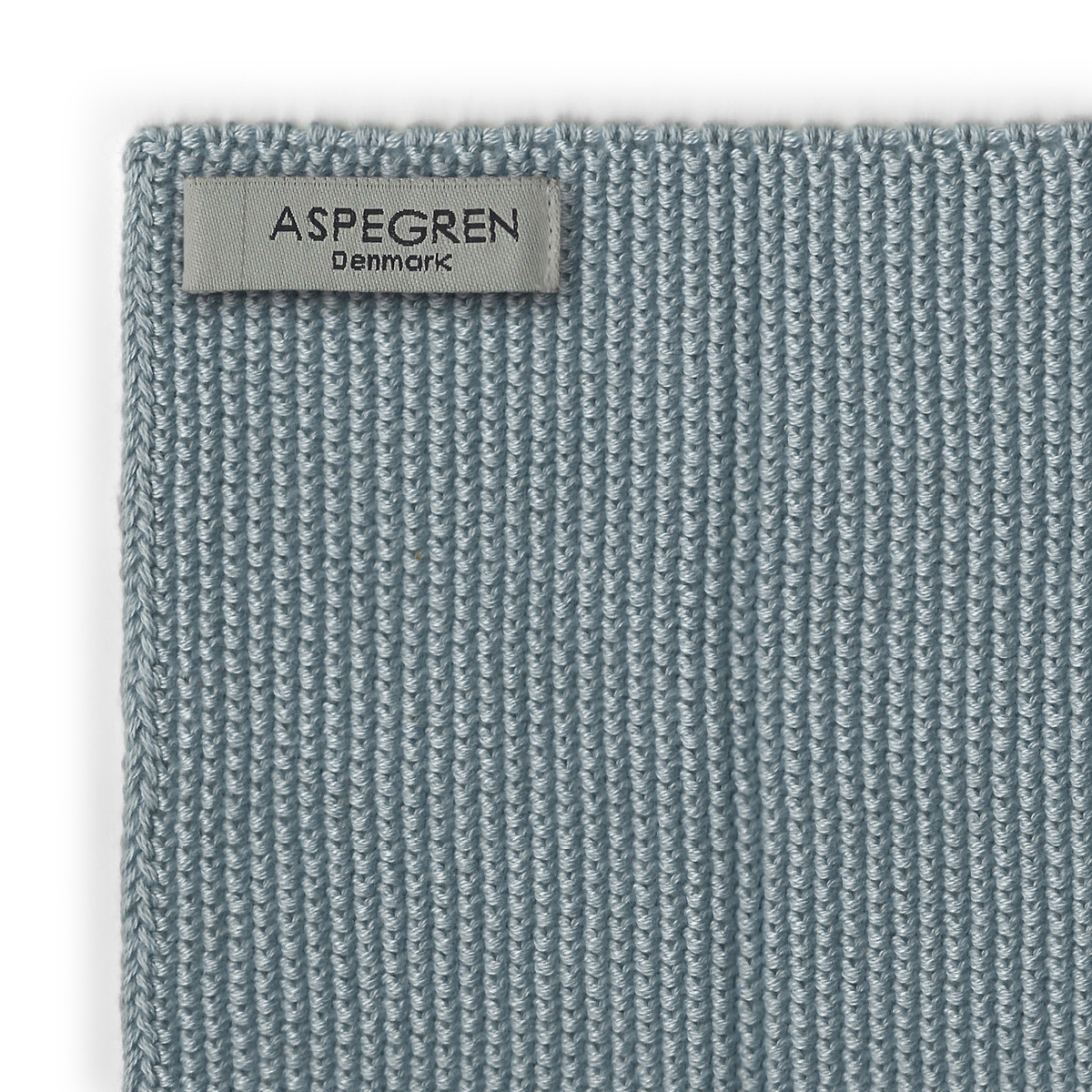 Aspegren Solid disktrasa stickad 26x26 cm 2-pack blue