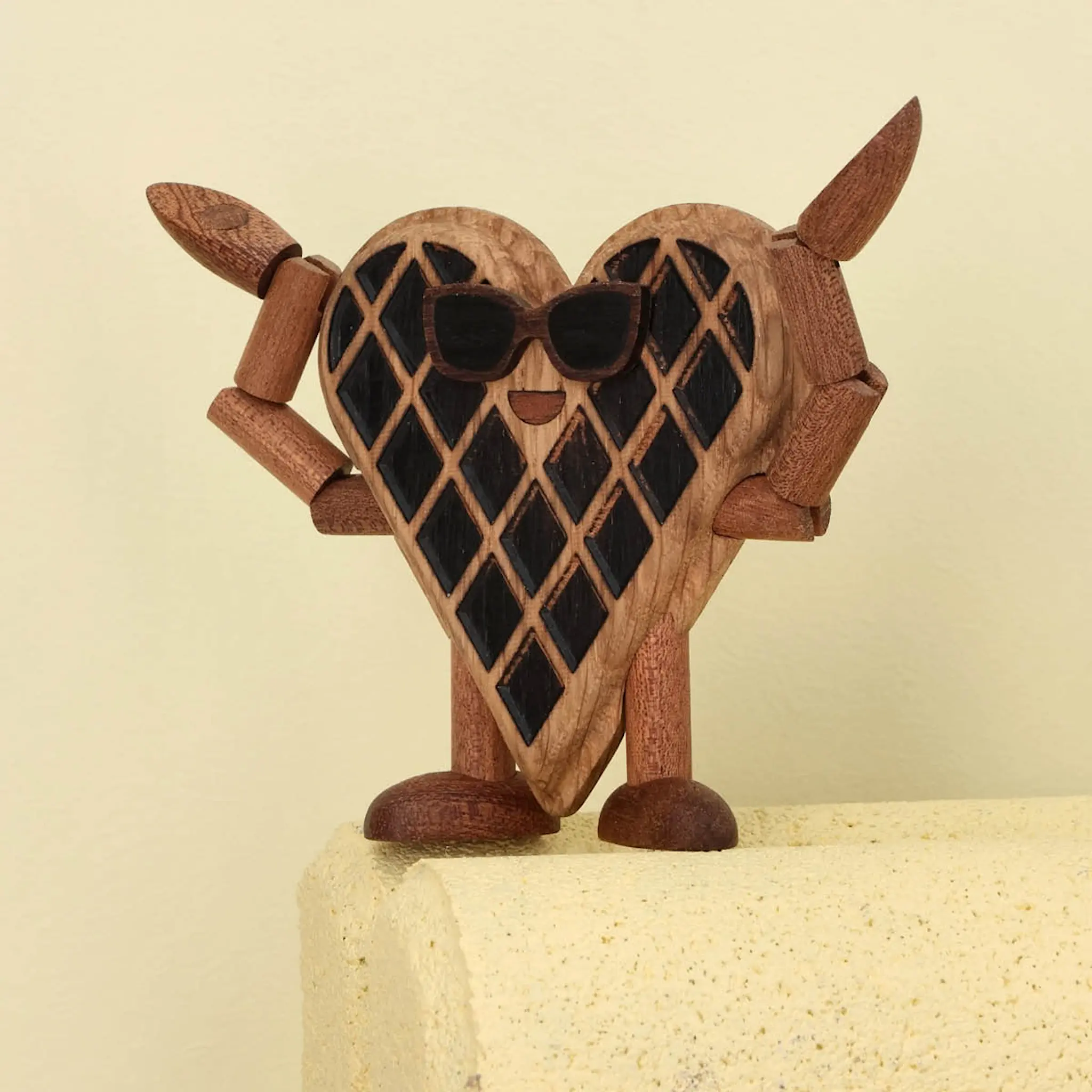 Spring Copenhagen Woodies Wendy Waffle träddekoration 8 cm ek