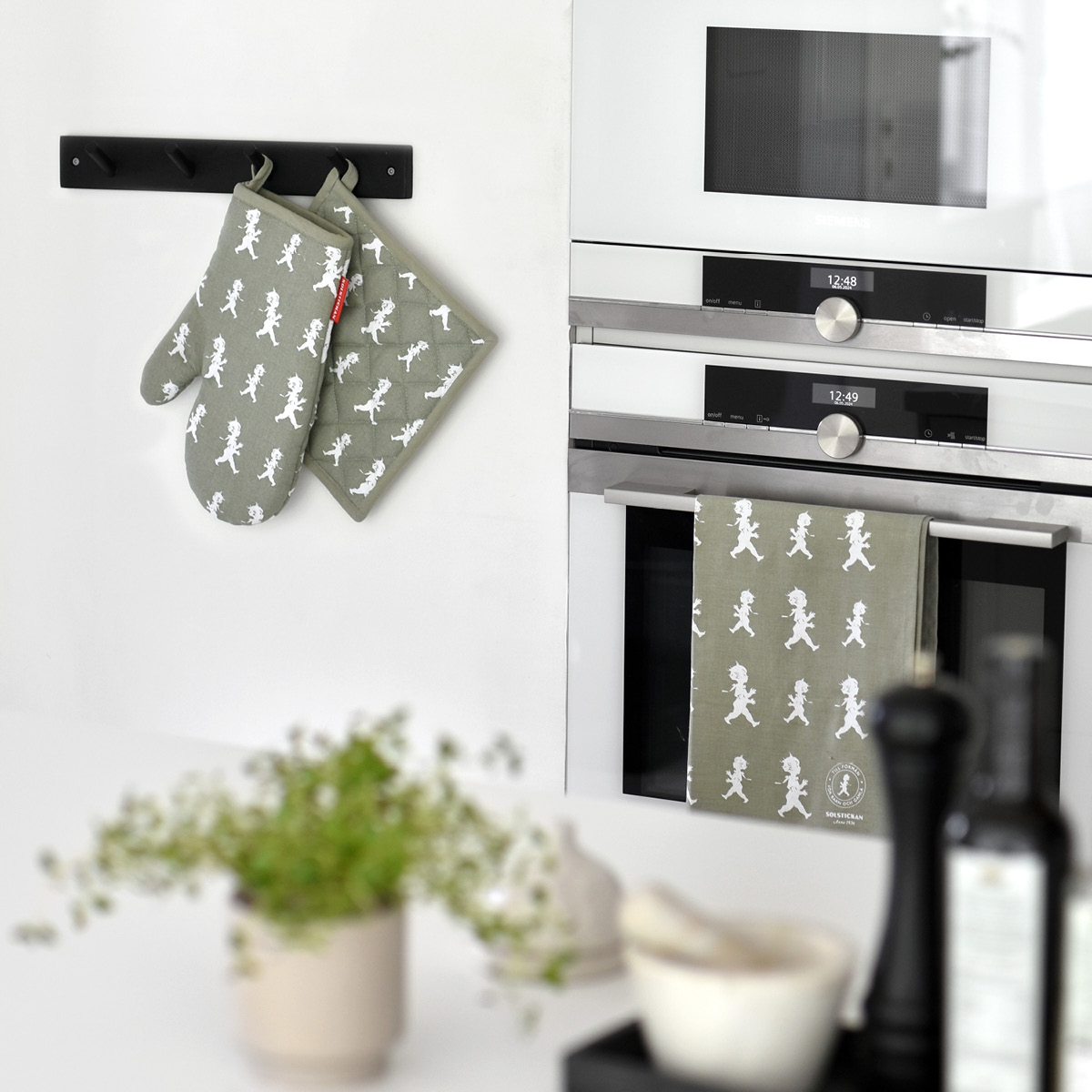 SOLSTICKAN Kjøkkenhåndkle 50x70 cm grønn