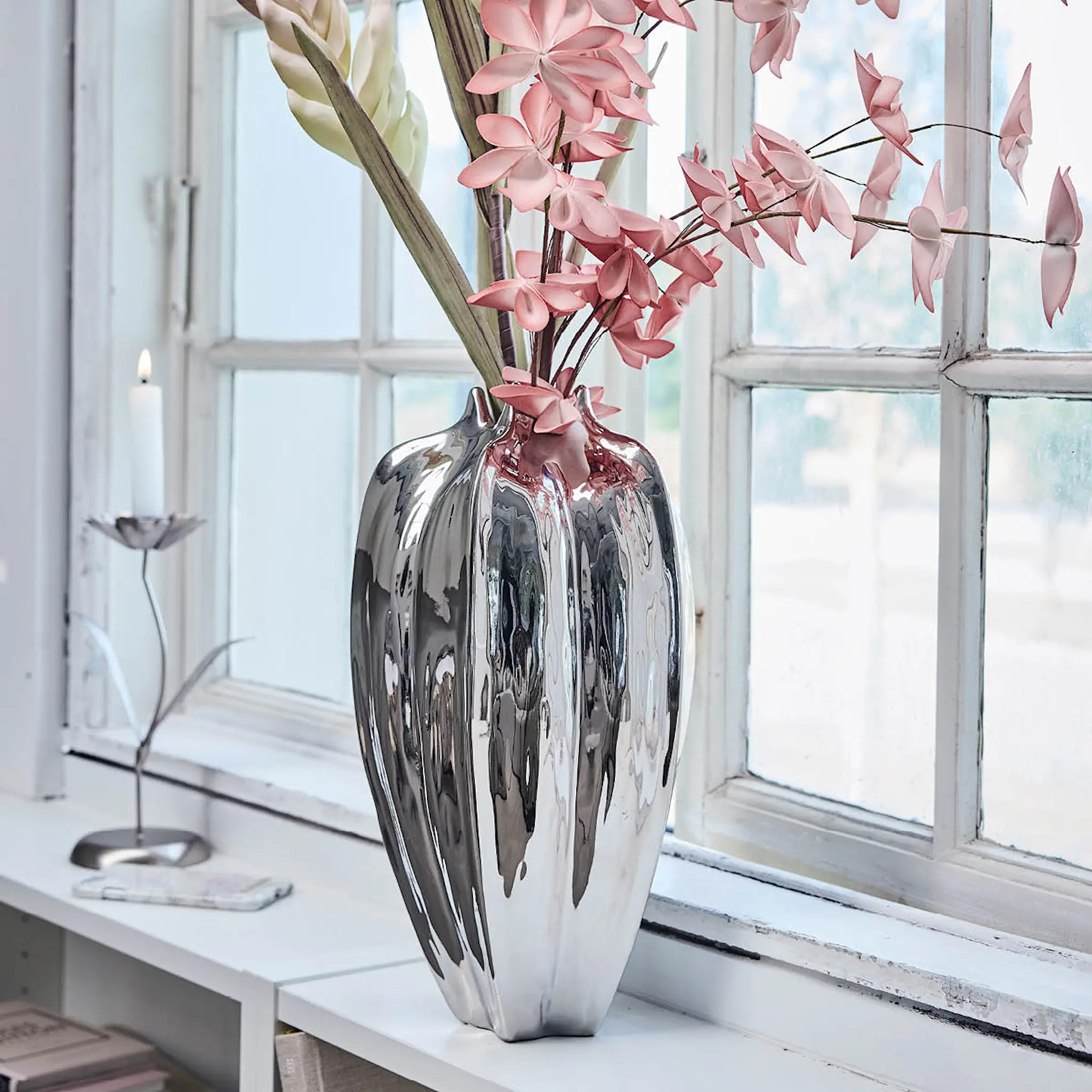 Lene Bjerre Jielle vas 20 cm silver