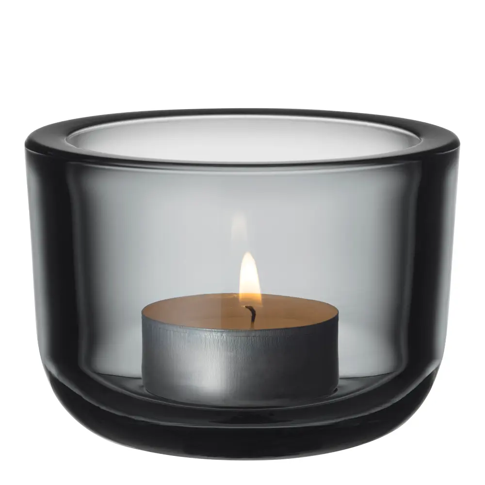 Valkea Kynttilälyhty 6 cm Harmaa