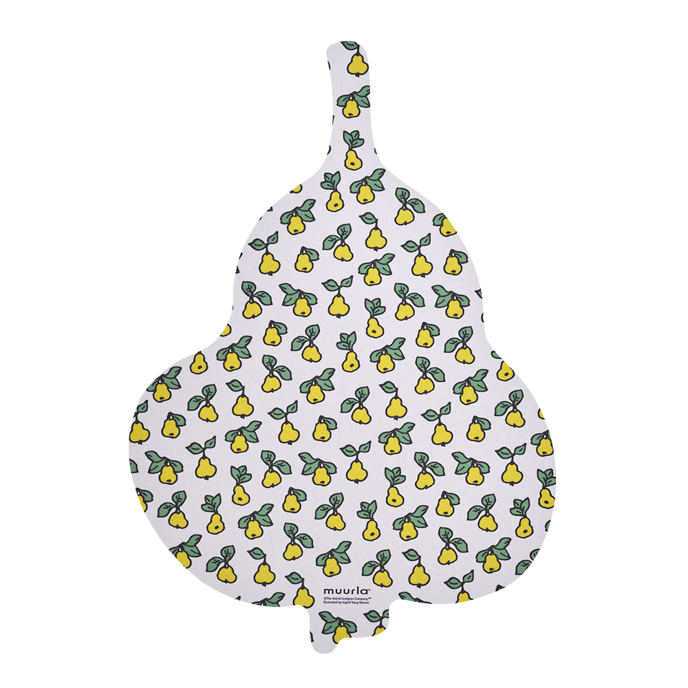 Muurla Pippi skärbräda / serveringsbricka 21x30 cm frukter gul