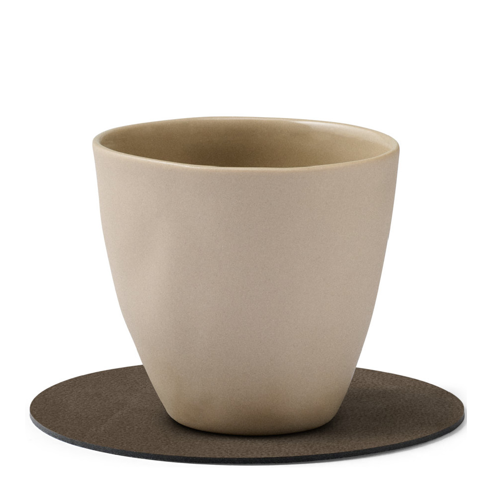 LIND DNA Nupo Circle Glasunderlägg 10 cm Caviar