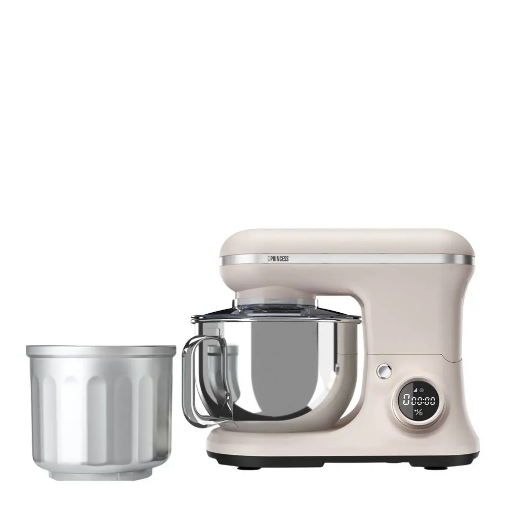 Keittiökone 2-in-1 220138, 2 kpl sekoituskulhoja terästä ja lasia 1,4–5L 1200W