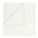 Arto badhandduk 140x70 cm vit/gul smalrandig