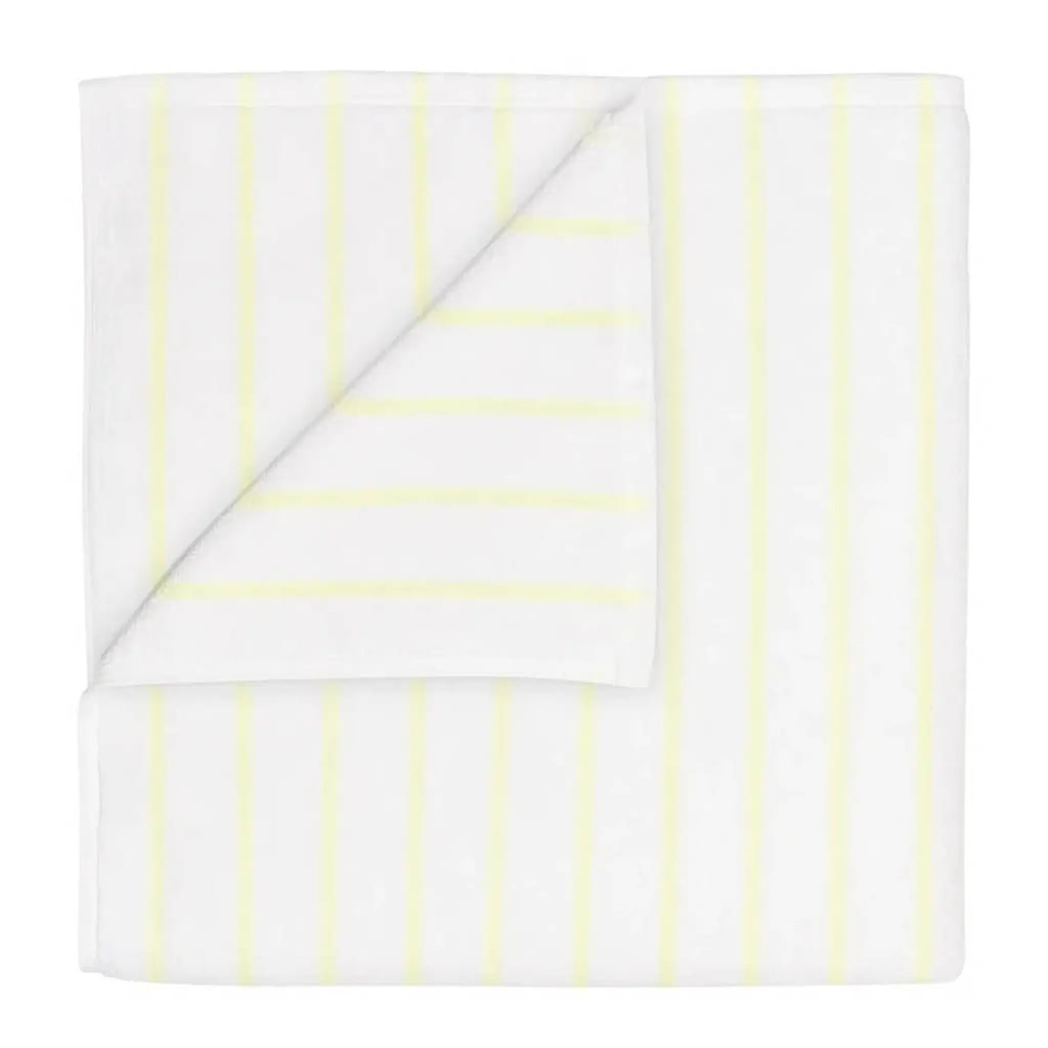 Blomus Arto badhandduk 140x70 cm vit/gul smalrandig