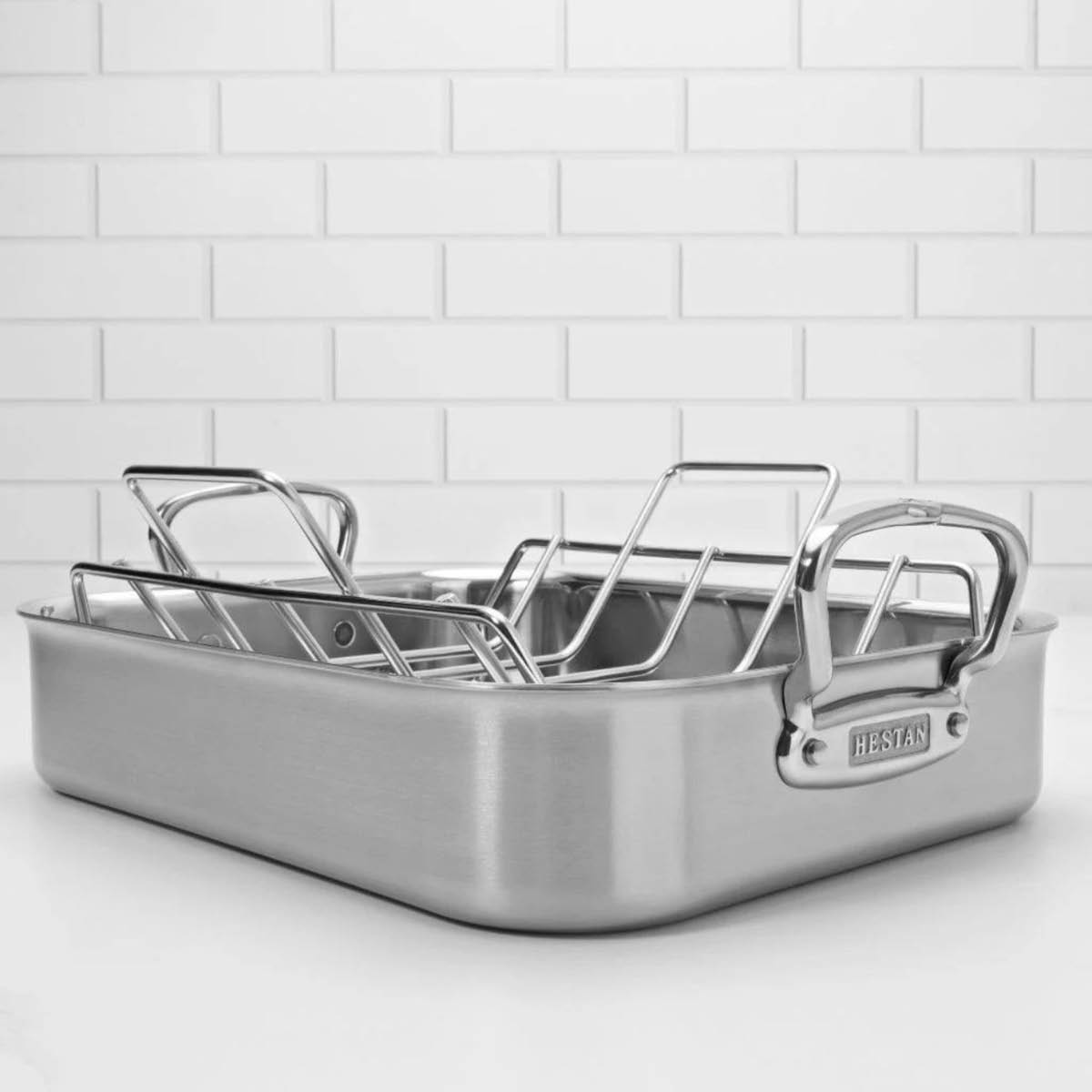 Hestan Provisions Classic ildfast form med rist 35,5x29 cm stål