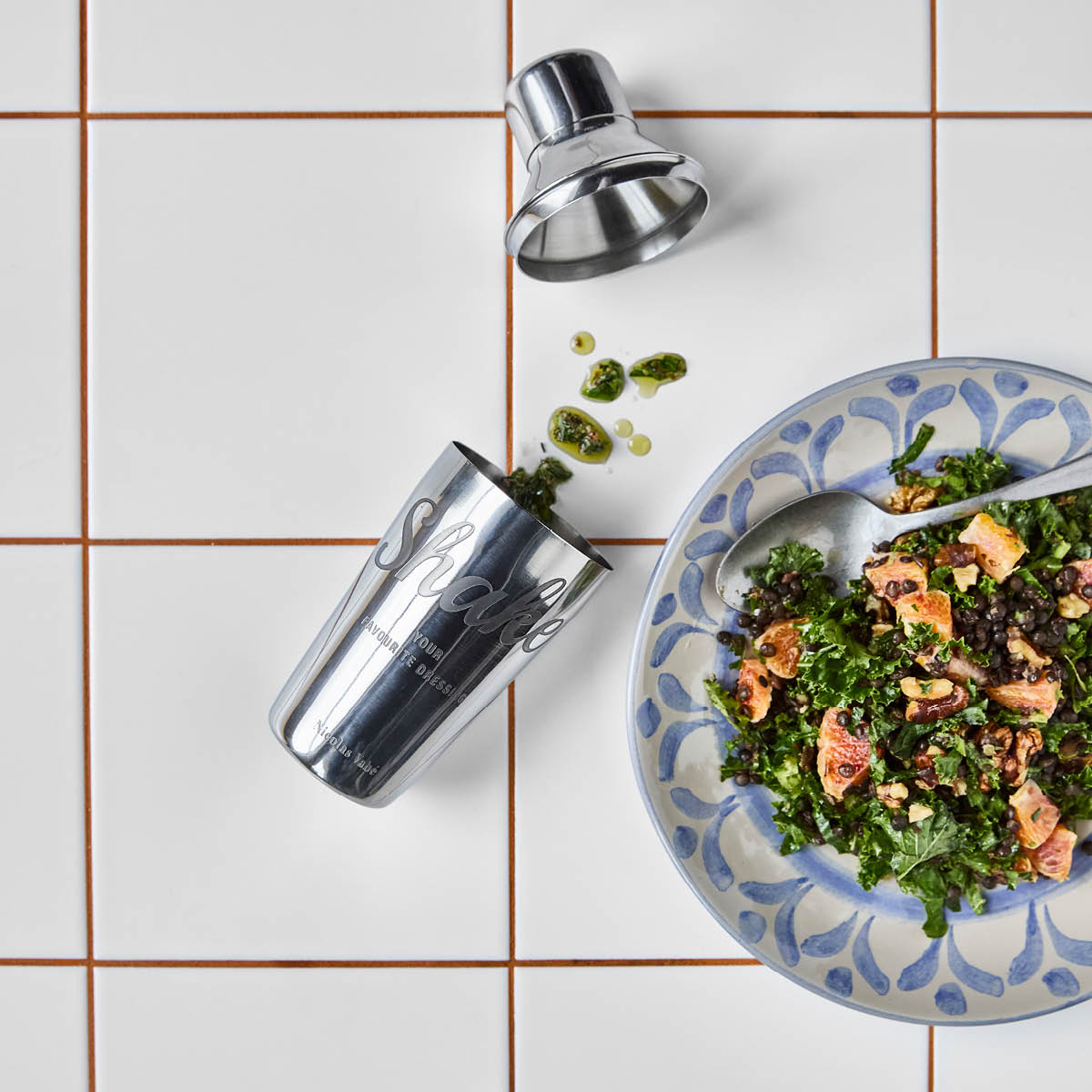 Nicolas Vahé Shaker 30 cl 17 cm silver