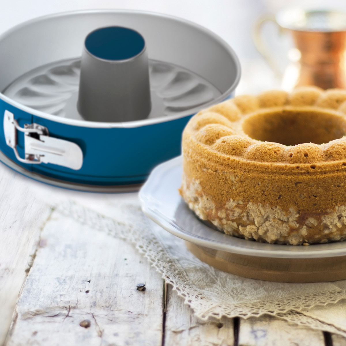 Guardini Xbake springform panne m/ to bunner 26 cm blå