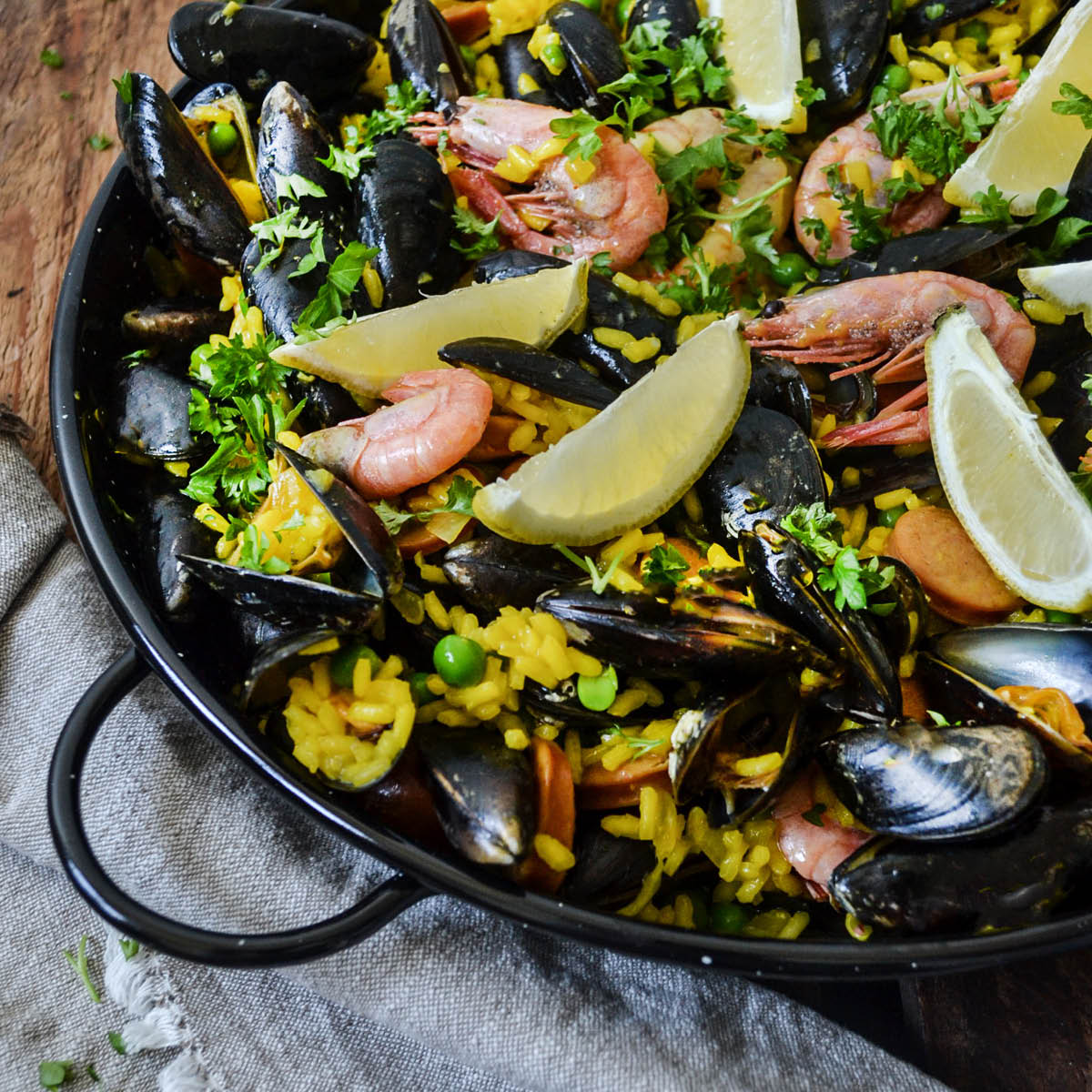 Vaello Paellapanna 40 cm emaljerad