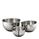 Blandningsskålar set 3 stk med lock stål