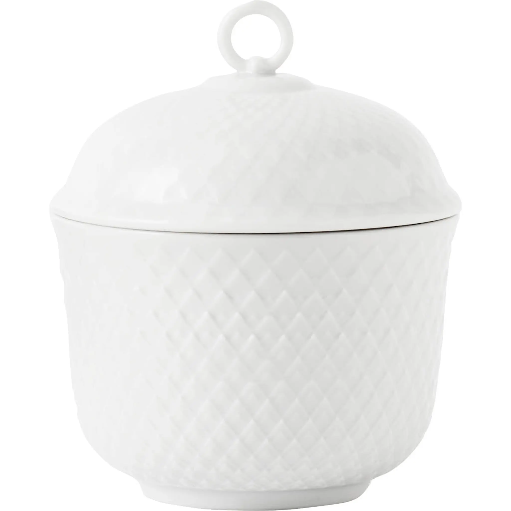 Lyngby Porcelæn Rhombe Skål 8,5 cm Vit