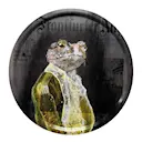 Bricka Rund Frogs of Wall Street 49 cm Svart