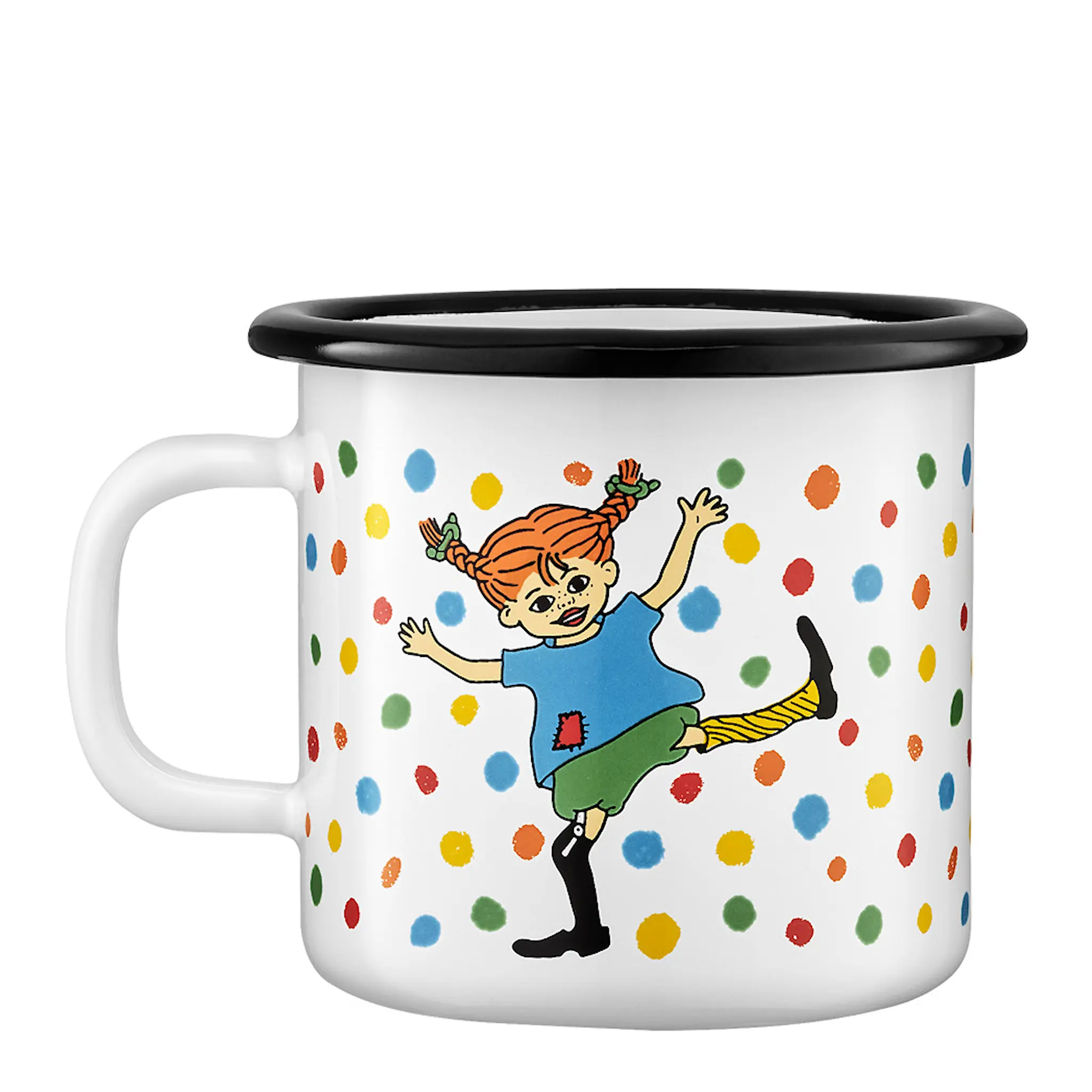 Muurla Pippi emaljmugg 25 cl hoppsansa