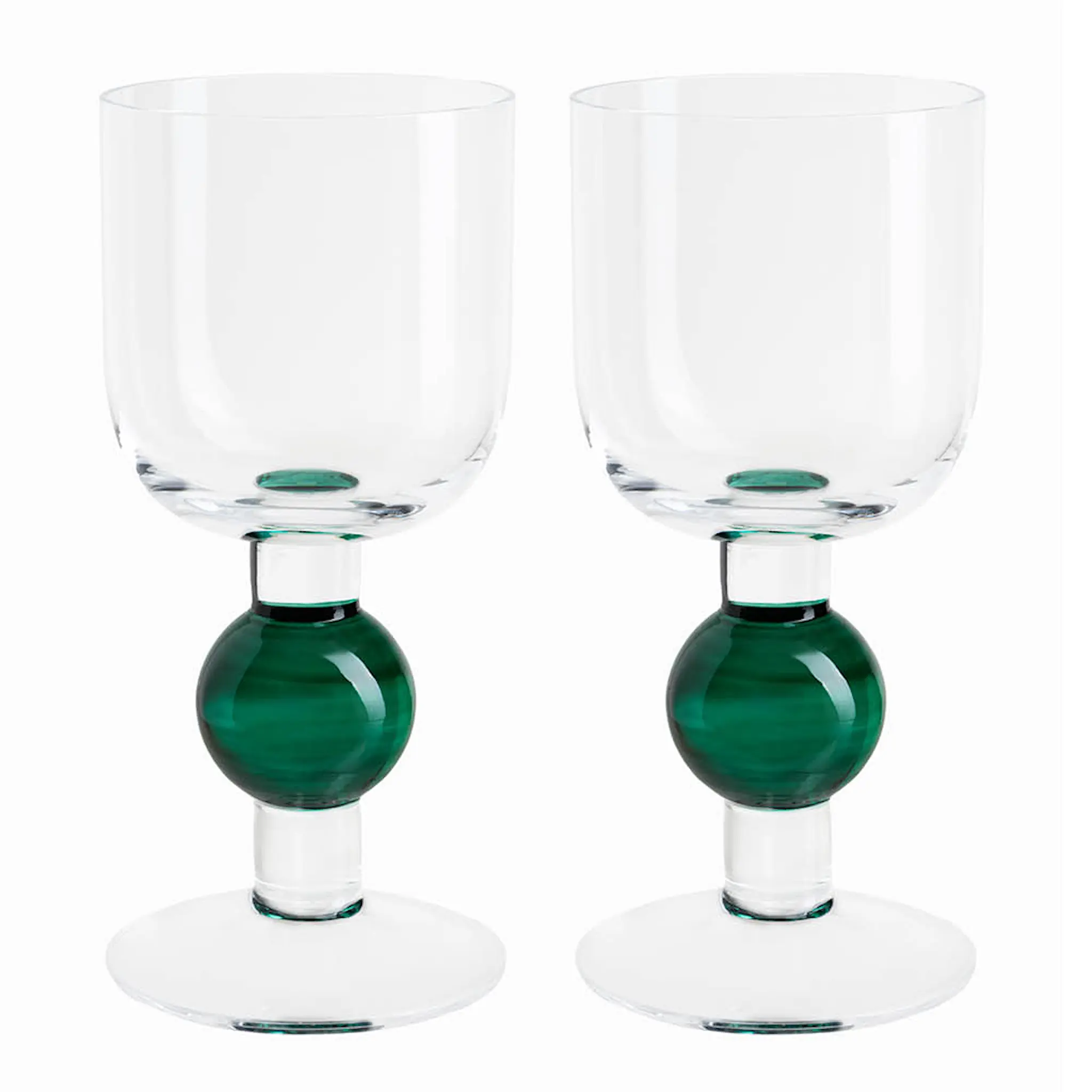 Aarikka Bubble vinglas 2-pack grön