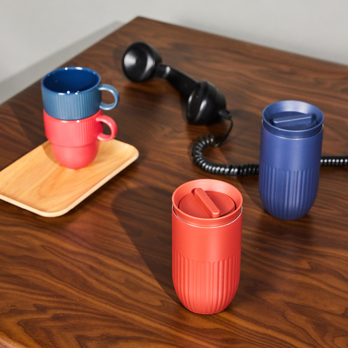 Sagaform Tova termosmugg 32 cl vinröd