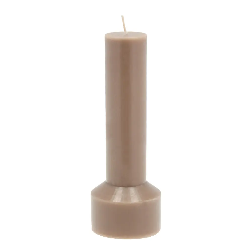 Hvils Pöytäkynttilä 7x20 cm Taupe