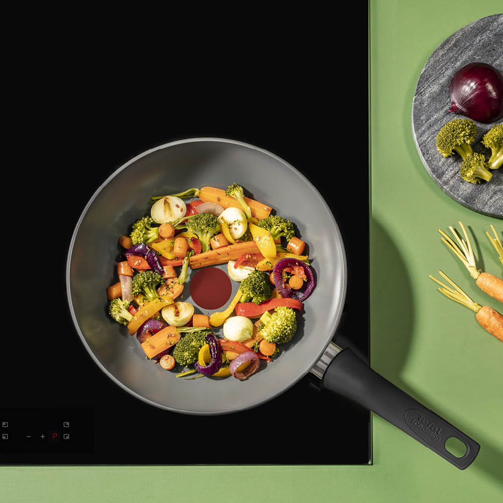 Tefal Reinvent wokpanna 28 cm grå