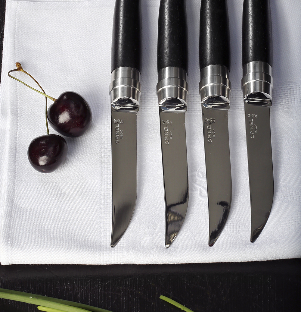 Opinel Table Bois bestikksett 4 deler Table Chic ibenholt