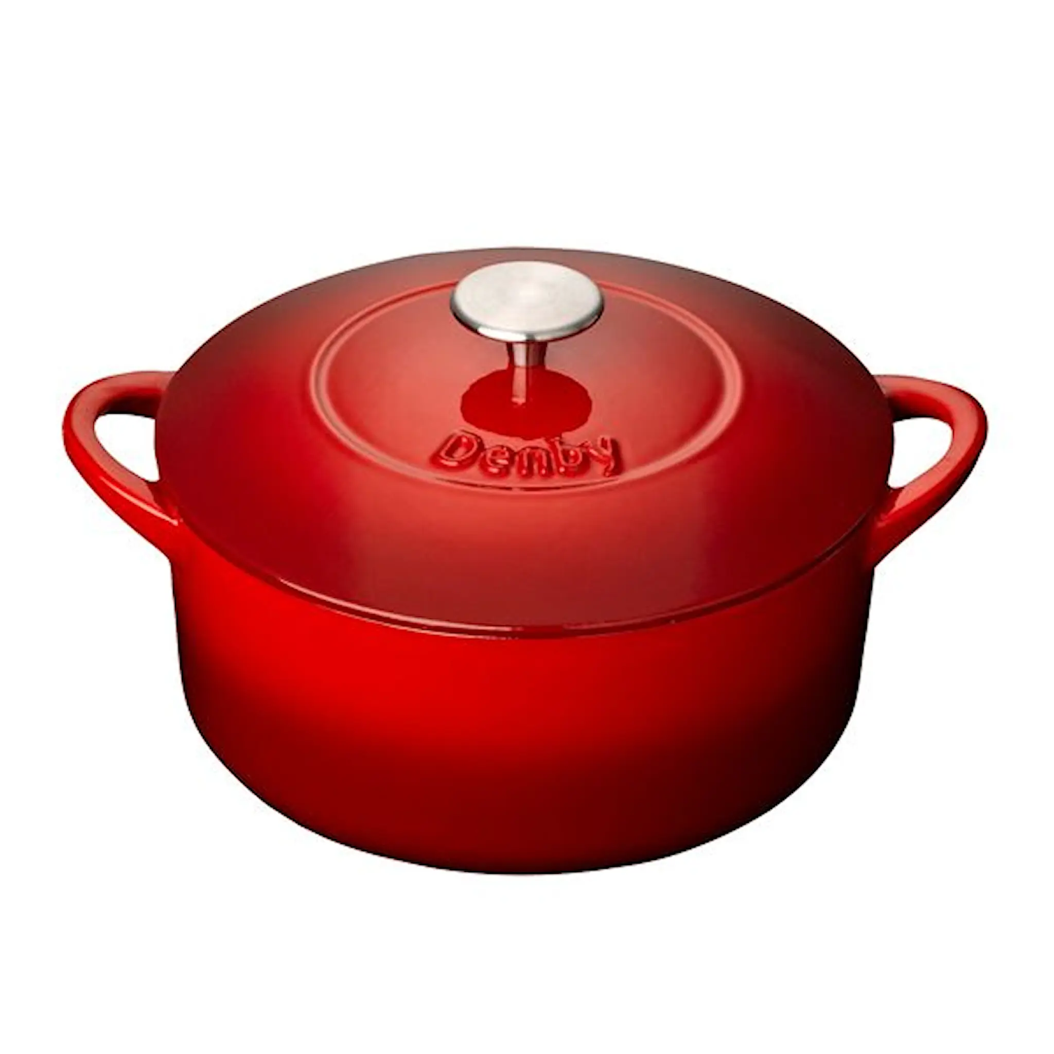 Denby Pomegranate gjutjärnsgryta 24 cm röd