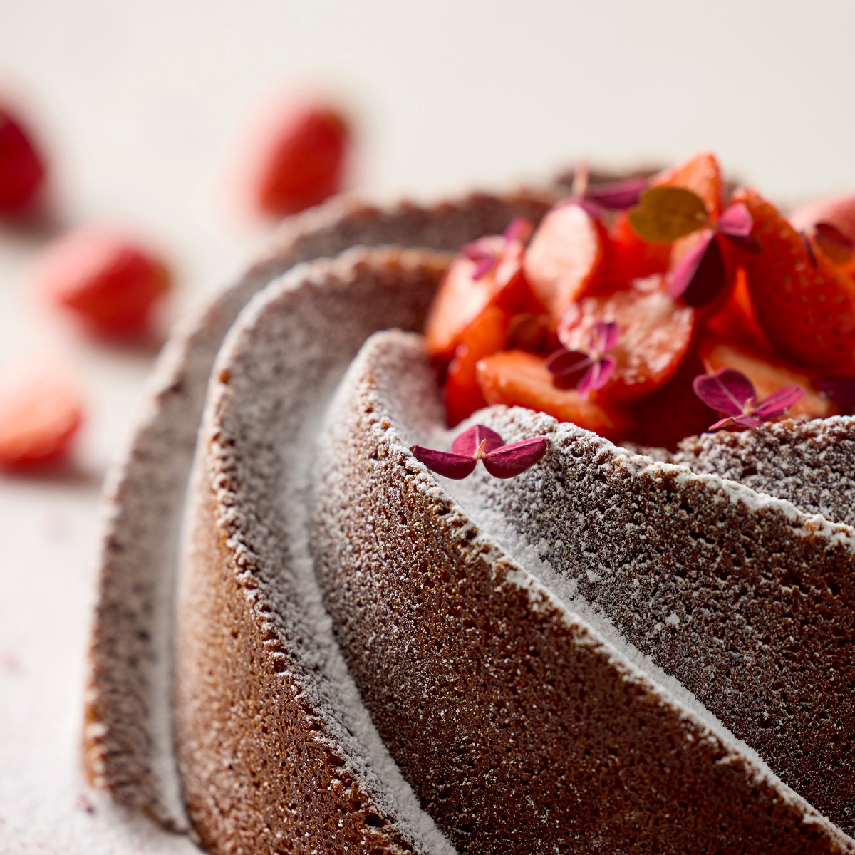 Blomsterberg Sockerkaksform swirl 24x9 cm roséguld