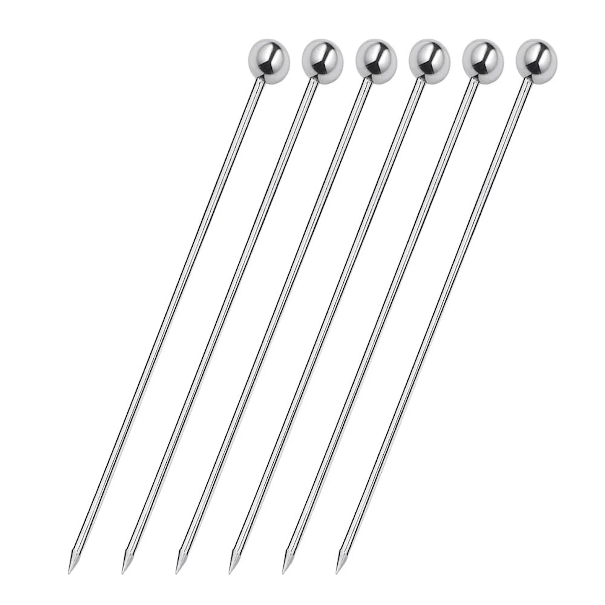 Cilio Cocktailpinnar 6-pack stål