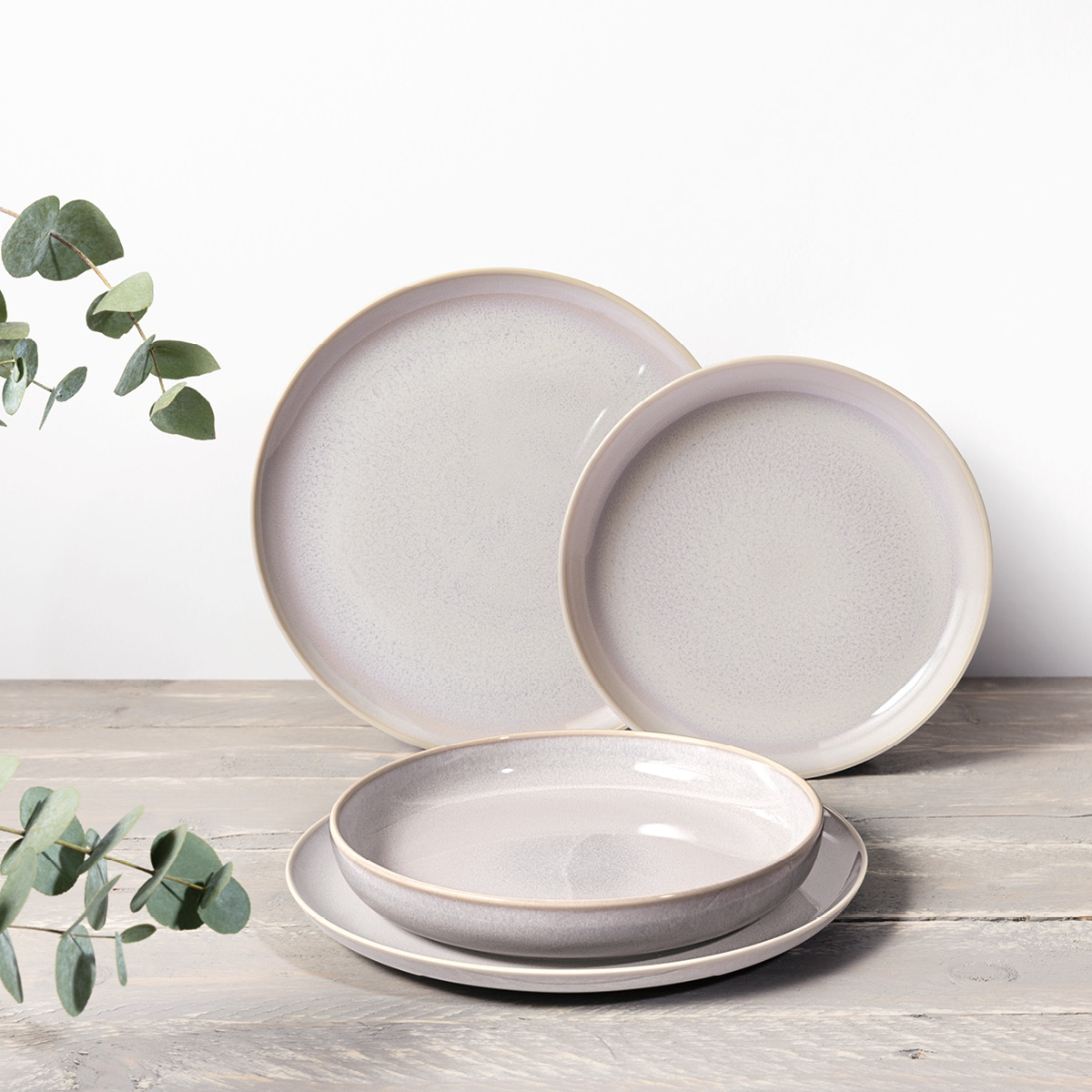 Villeroy & Boch Crafted Cotton Syvä lautanen 21,5 cm Valkoinen