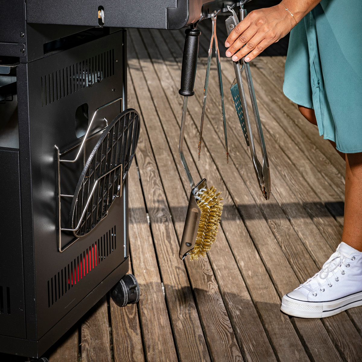 Rösle Grillbørste 47x8,5x8,5 cm stål/svart