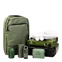 Krisberedskapsryggsäck utomhusbruk 30x17x50 cm grön