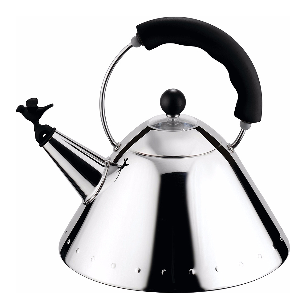 Alessi Kettle Vesipannu bird 2 L Musta