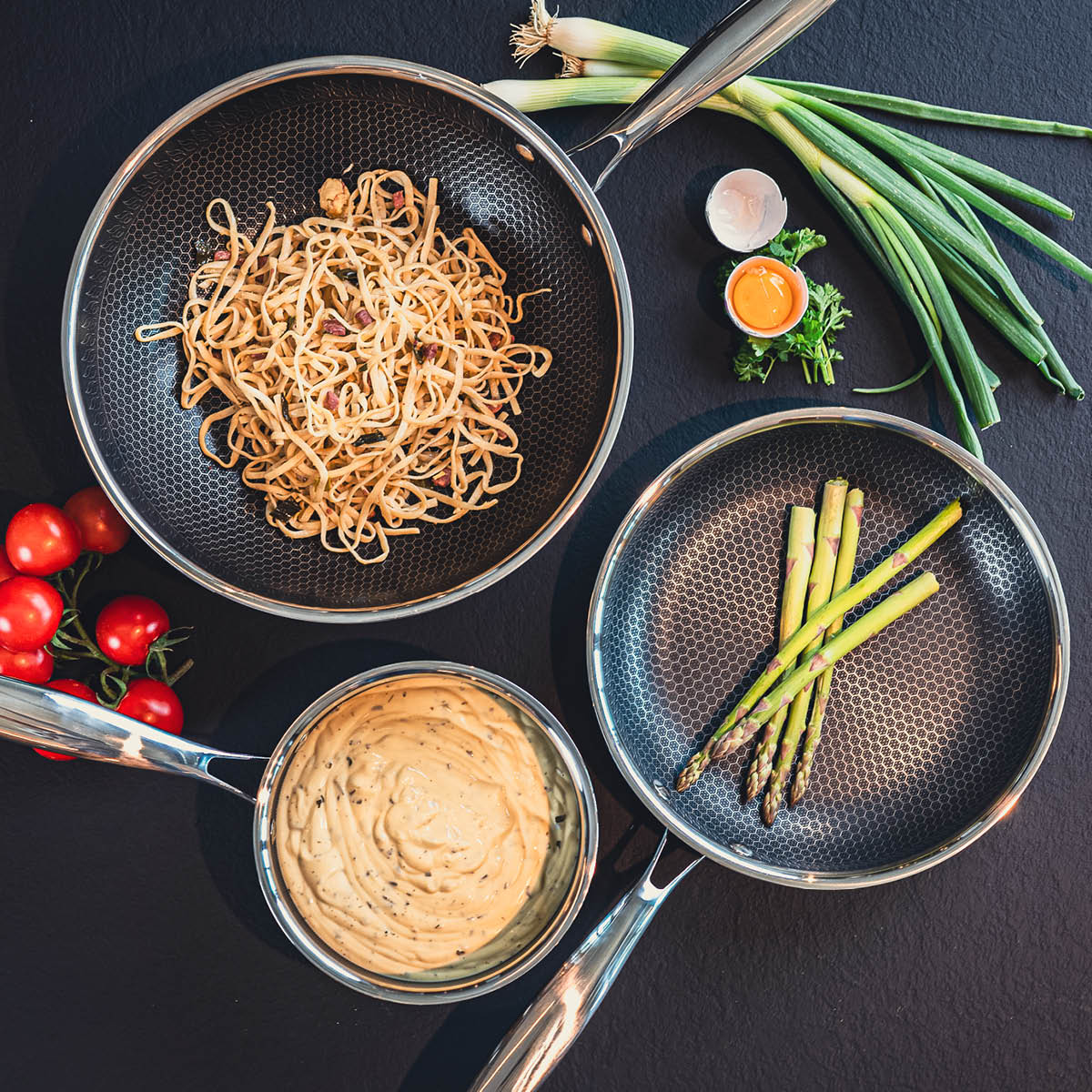 Haws Santo wokpanne 28 cm stål/svart