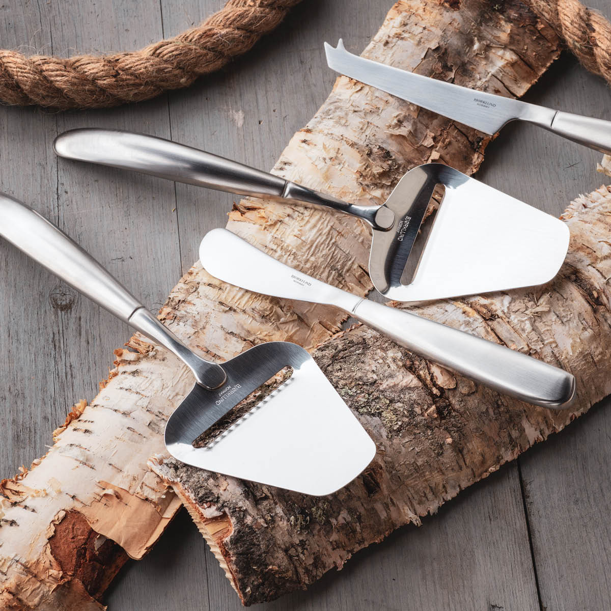 Bjørklund Kvitfjell osthyvel 23 cm stål