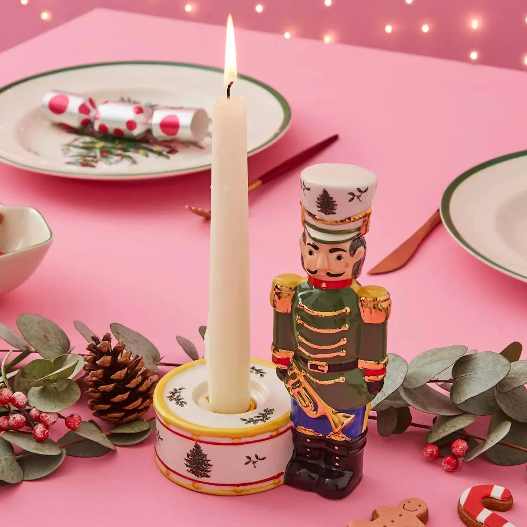 Spode Christmas Tree Nutcracker ljusstake 18 cm