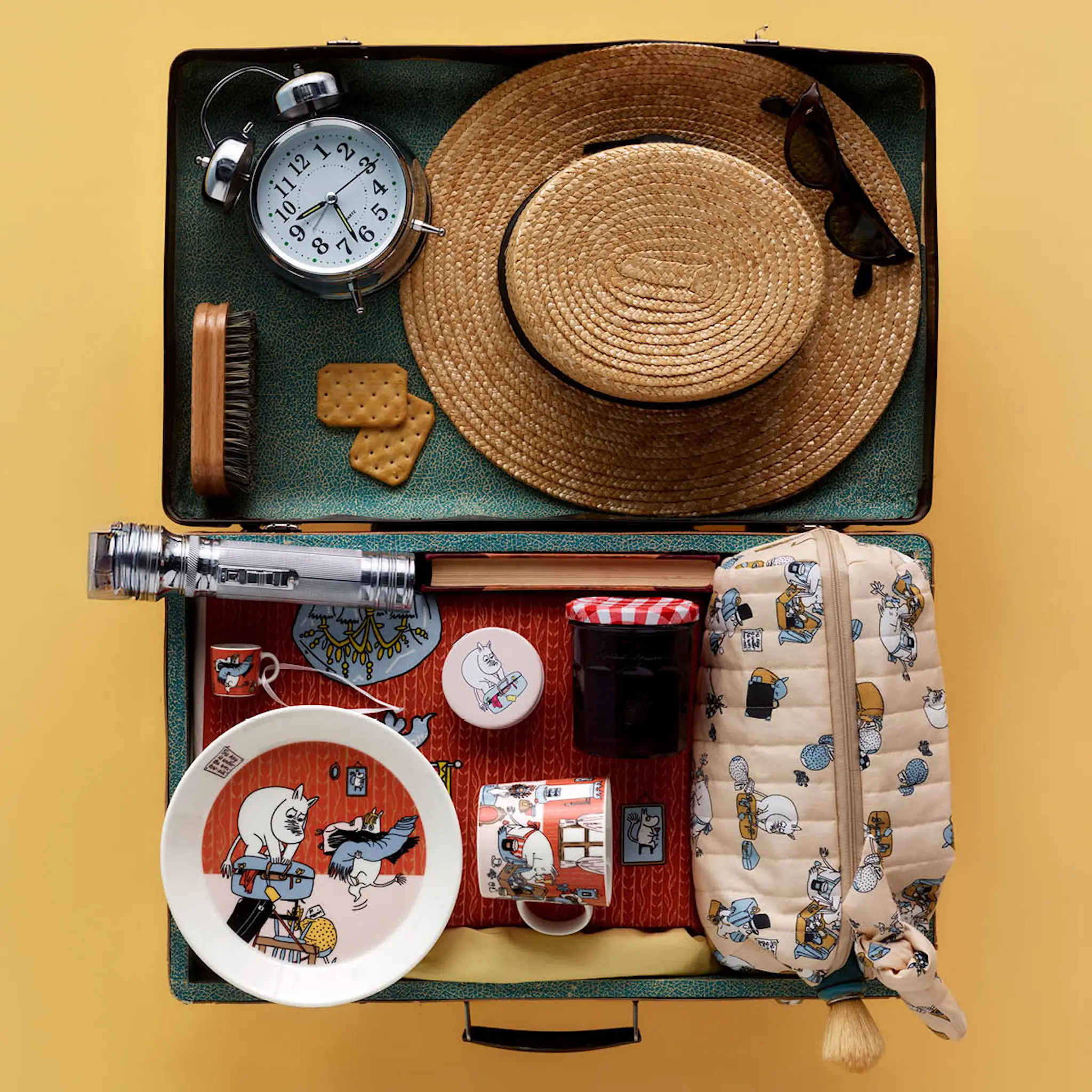 Moomin Arabia Mumin necessär 12x30x17 cm Redo för semester