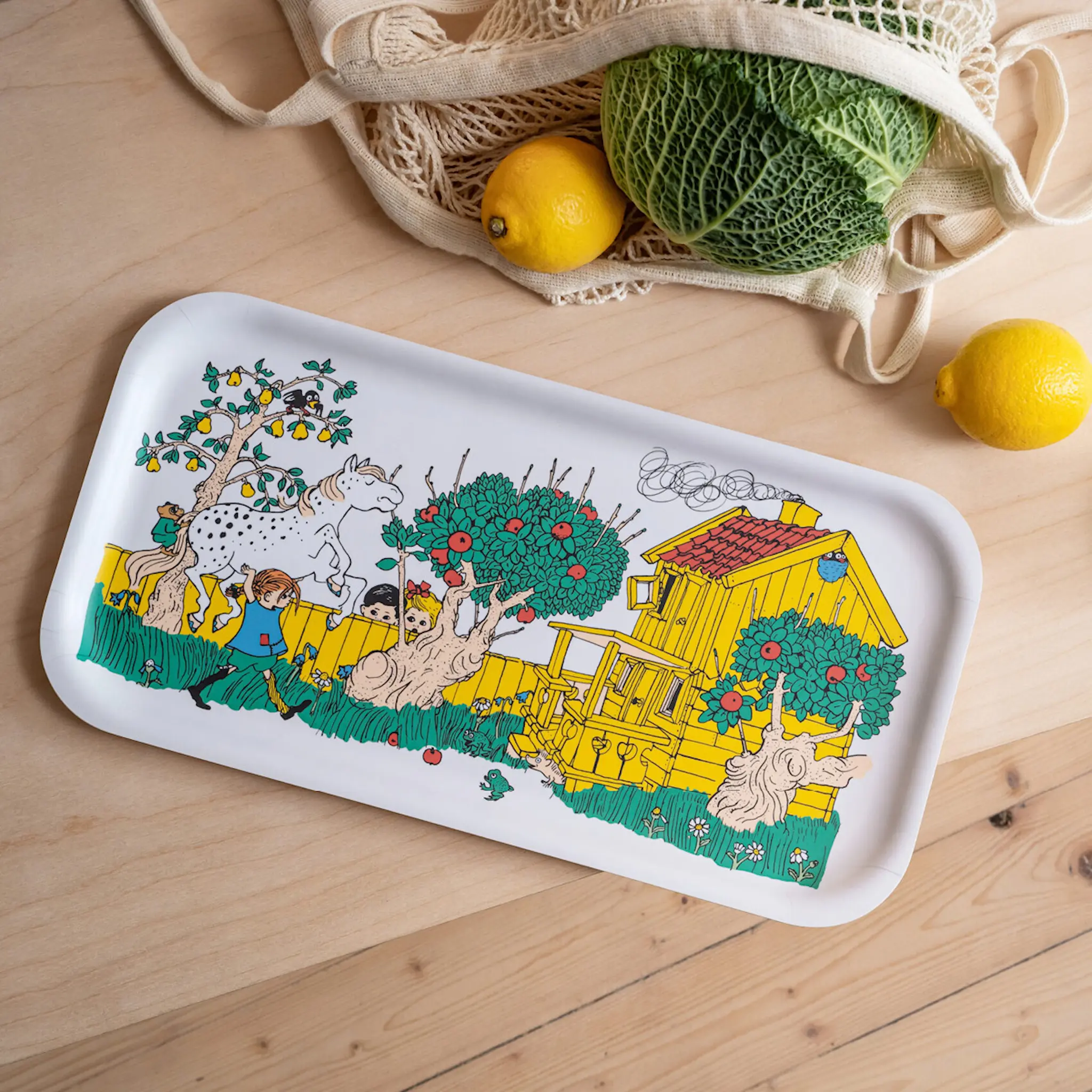 Muurla Pippi bricka 43x22 cm vägen hem
