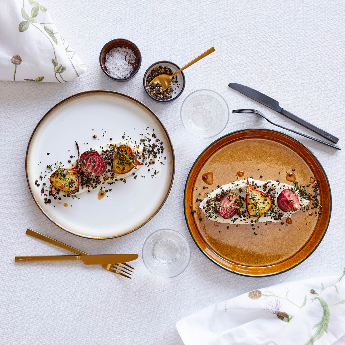 Bitz Gastro tallerken 27 cm svart/amber