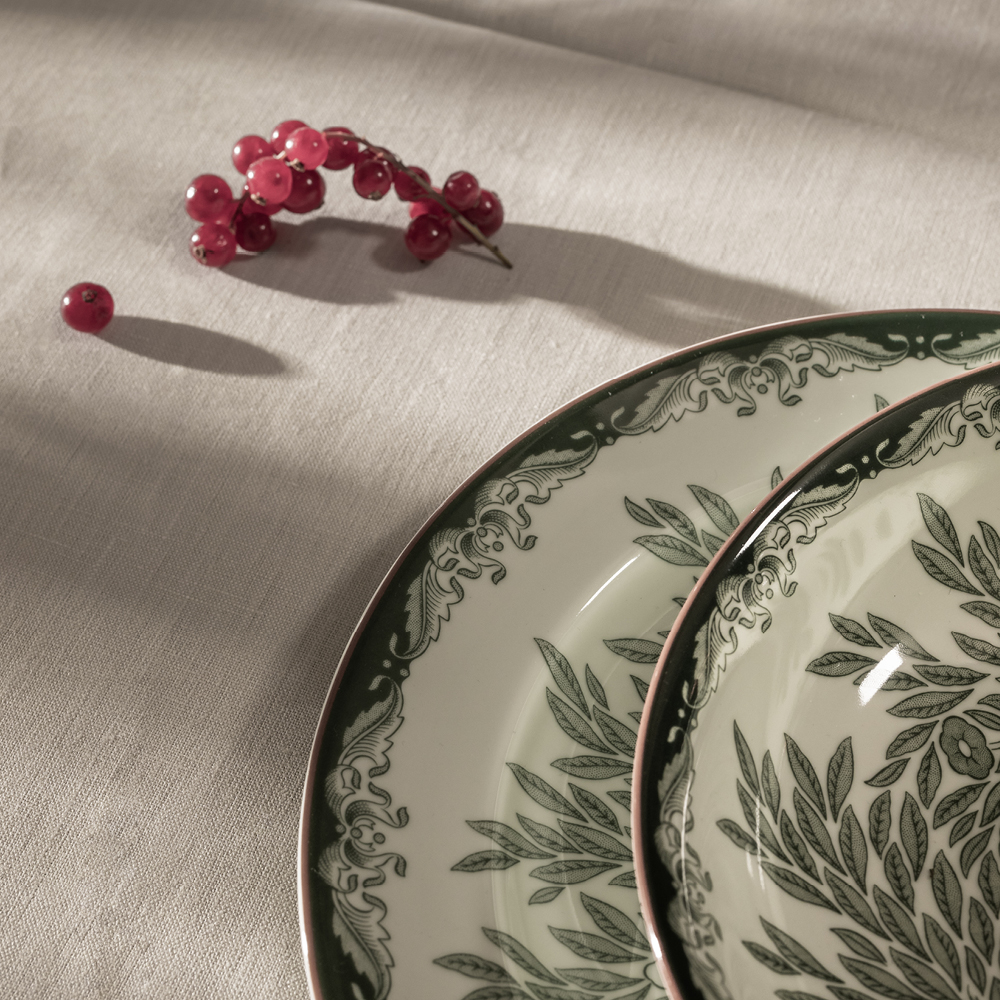 Rörstrand Ostindia Floris tallerken 27 cm grønn