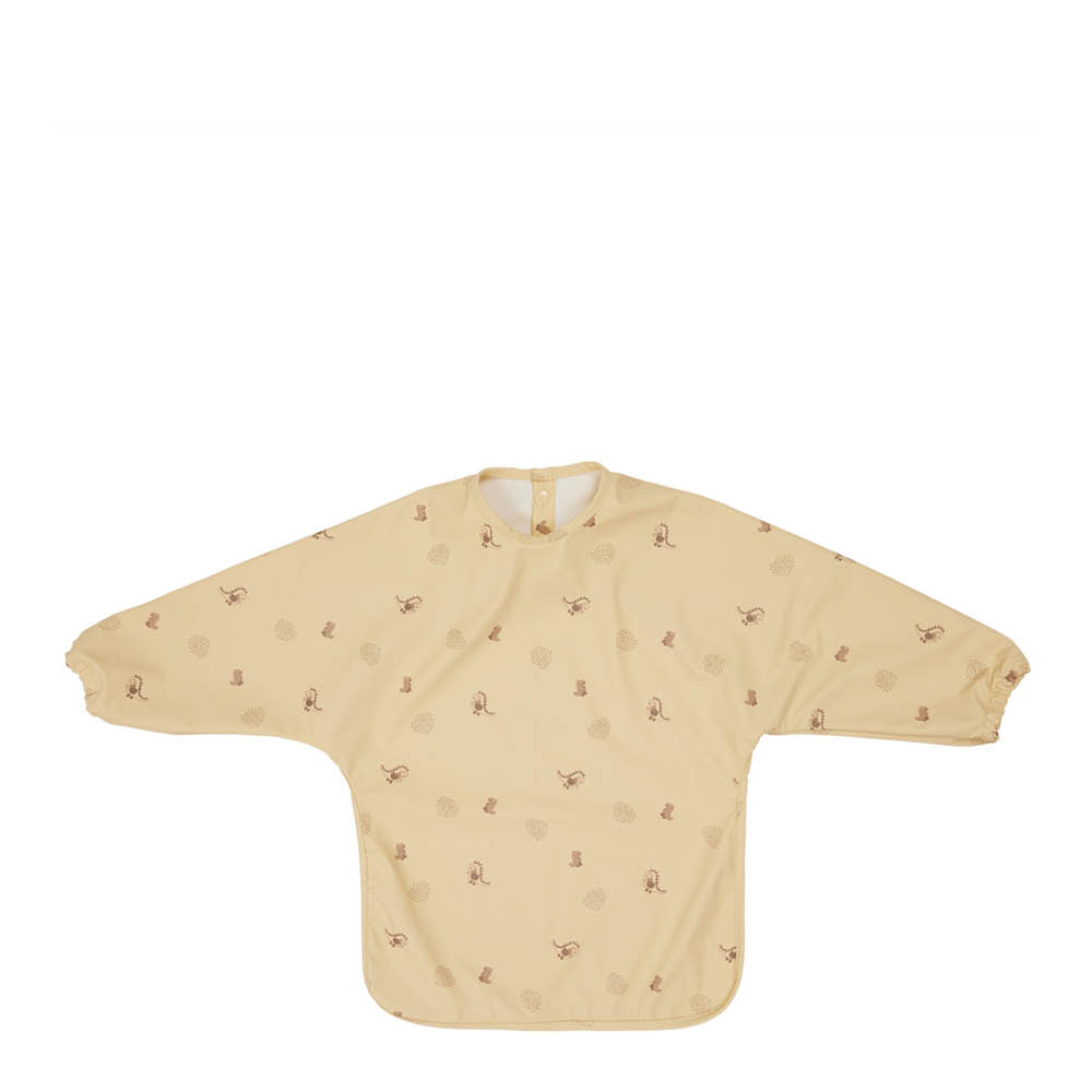 OYOY - Dino Cape Ruokalappu 45 cm Butter
