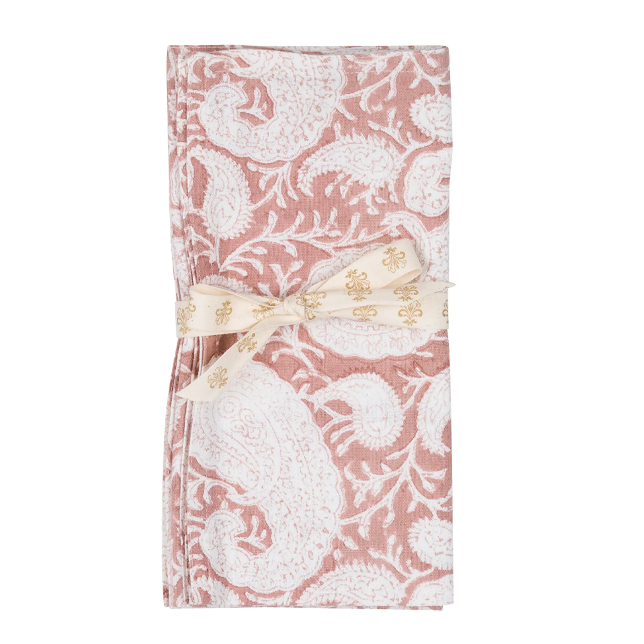 Chamois Big Paisley serviett 4 stk 50x50 cm rosa
