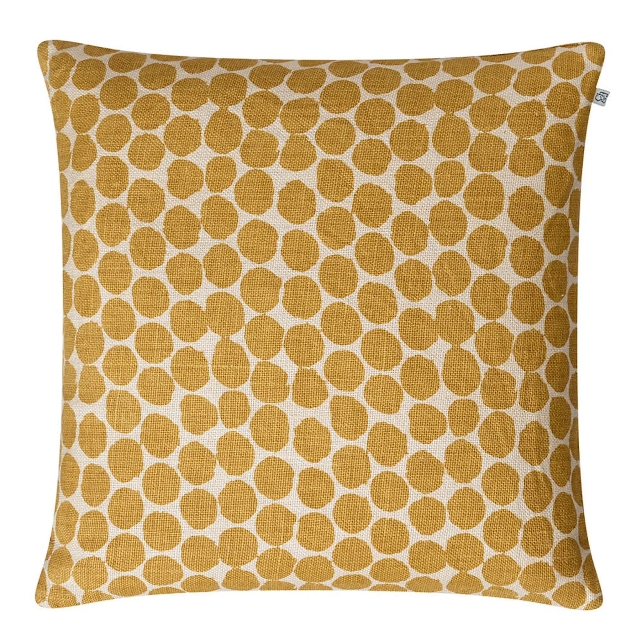 Chhatwal & Jonsson Dot Ari kuddfodral linne 50x50 cm Spicy Yellow