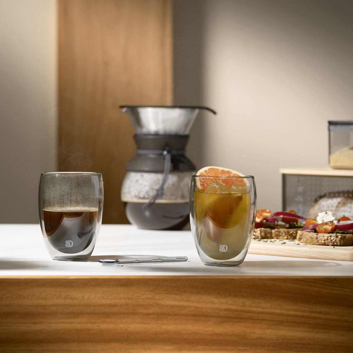 Bodum Pavina Lasi 35 cl 2 kpl Harmaa