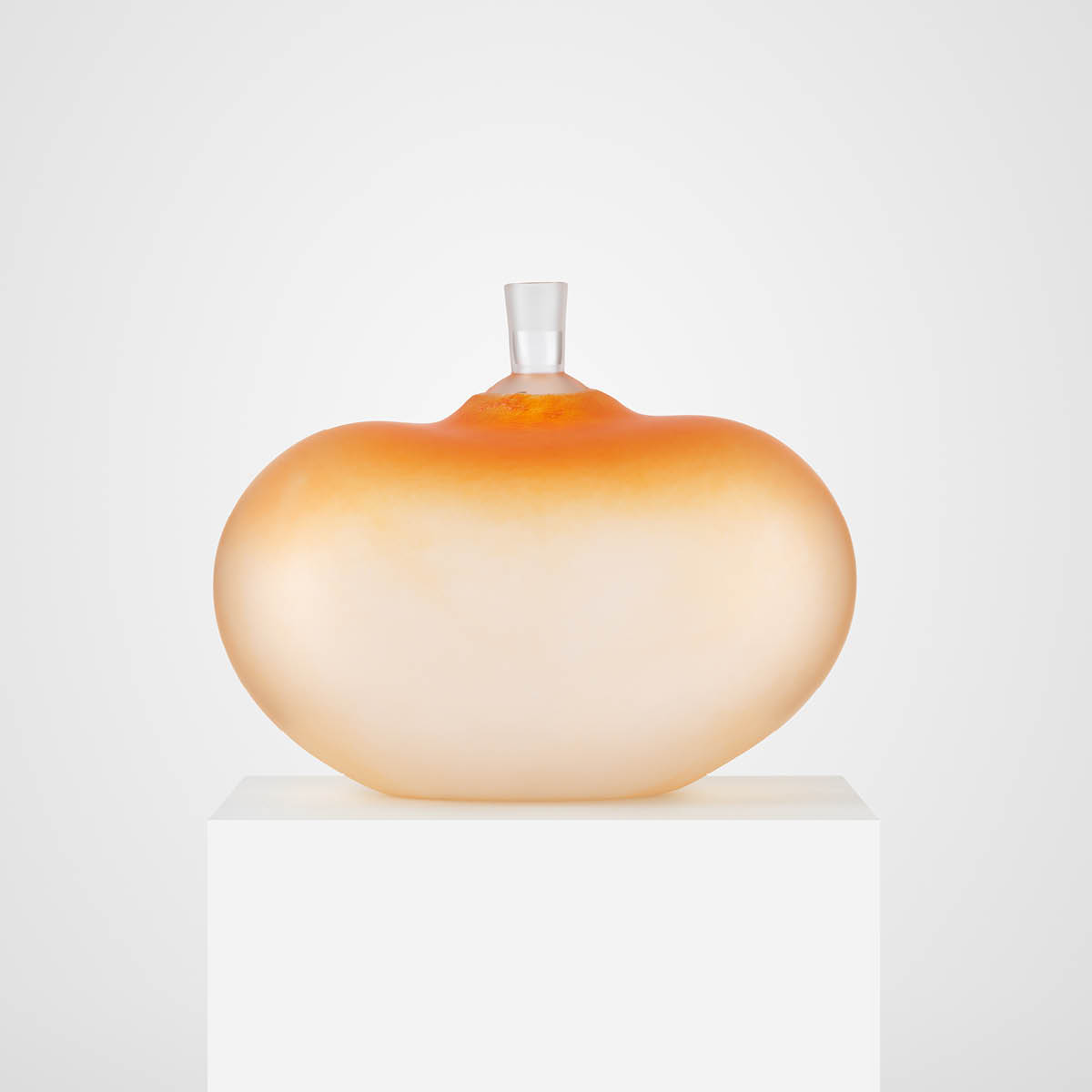 Kosta Boda Bv Beans Skulptur Ac-20 Orange