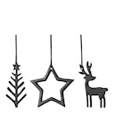 Christmas Chic Decor ornament 3-pack