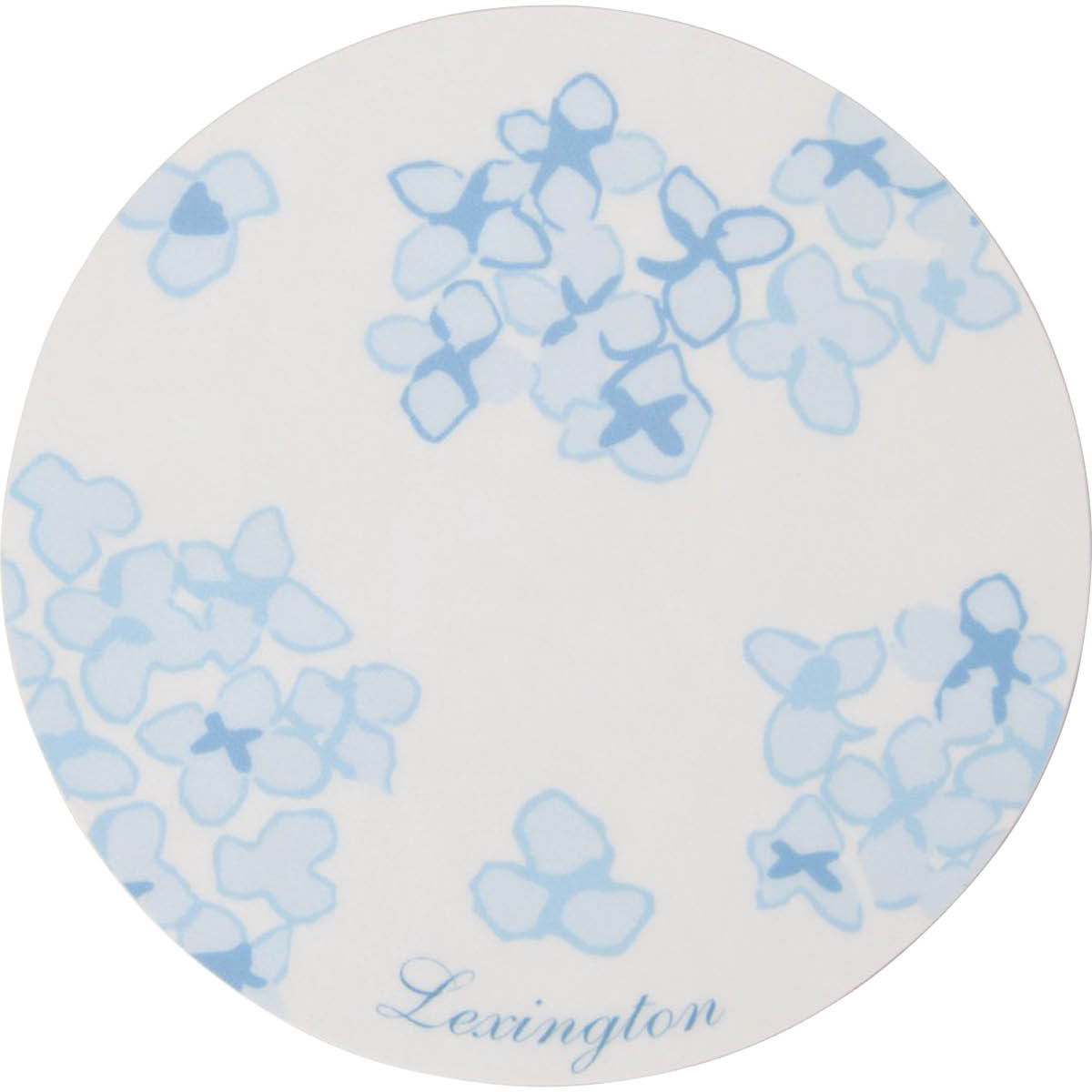 Lexington Glasunderlägg dubbelsidig 9 cm 4-pack vit/blå