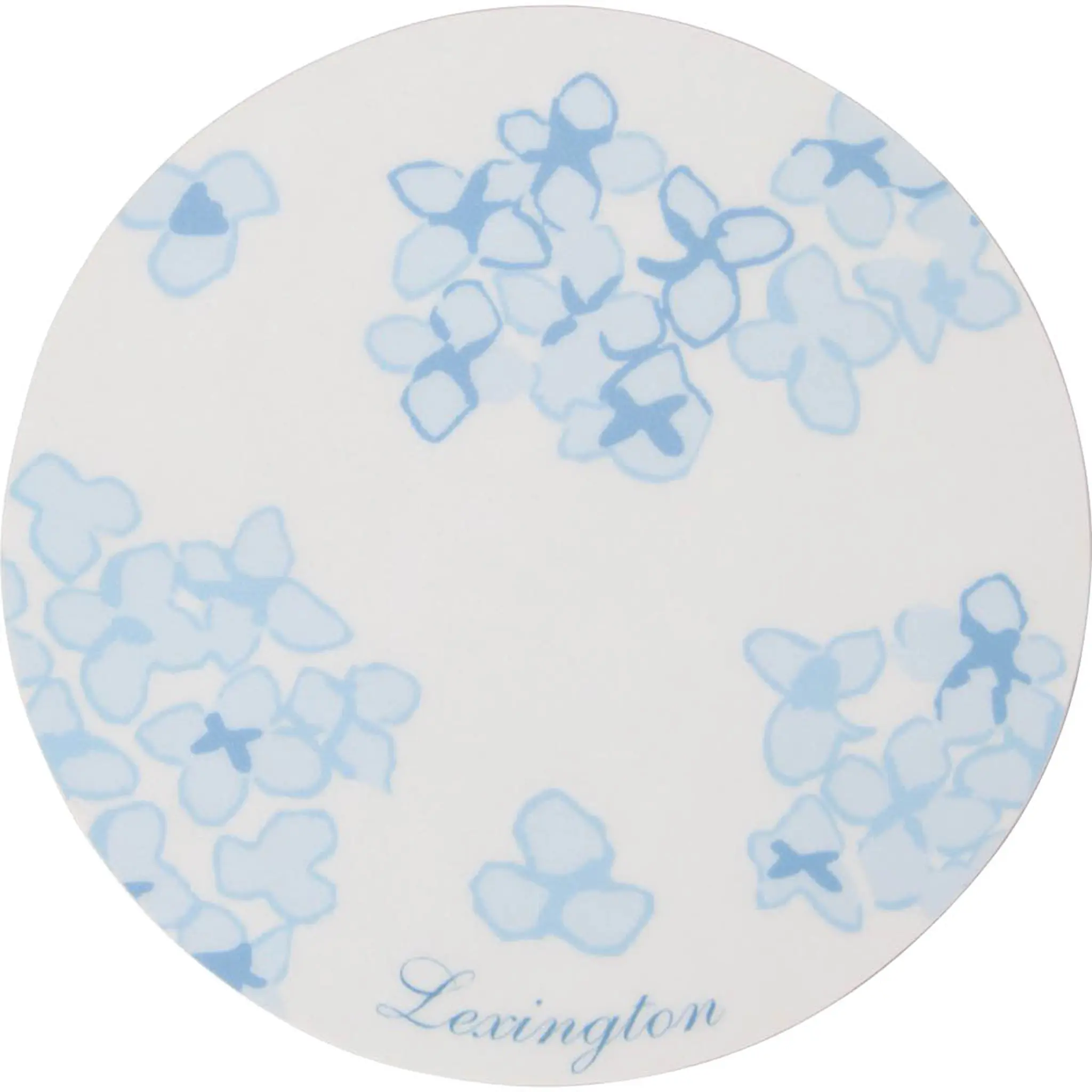 Lexington Glasunderlägg dubbelsidig 9 cm 4-pack vit/blå