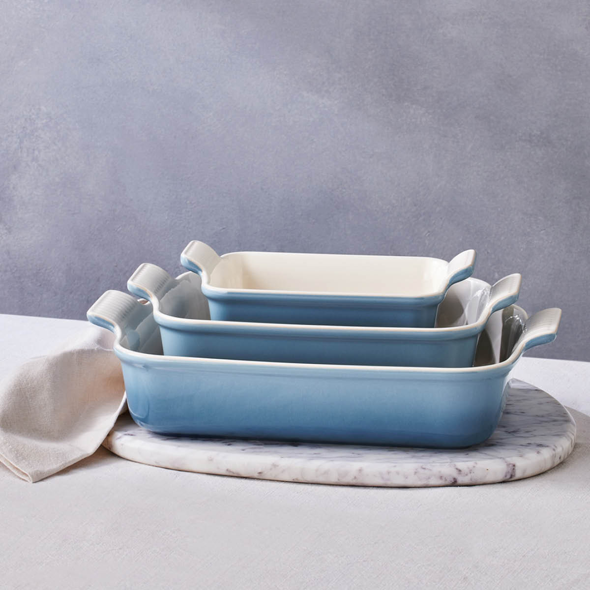 Le Creuset Heritage Uunivuoka 32x24 cm Chambray