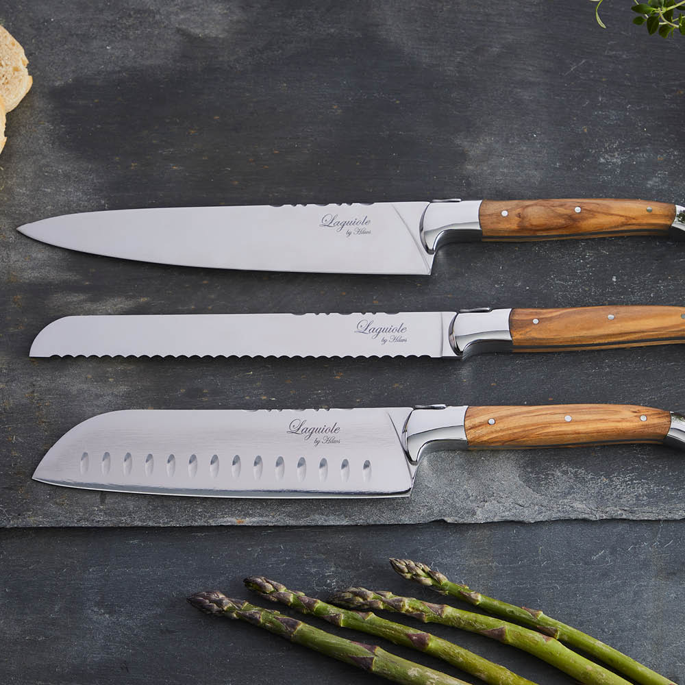 Laguiole by Hâws Knivset 3 delar olivträ