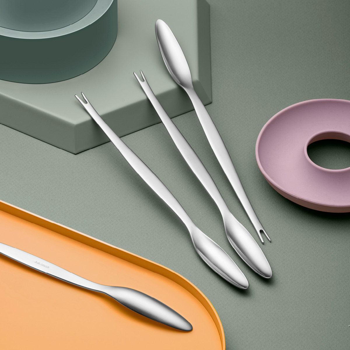 Gense Focus steel skalldyrgaffel 4 stk