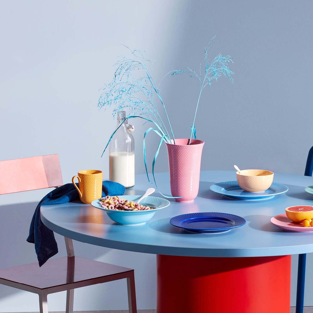 Lyngby Porcelæn Rhombe kopp 33 cl gul